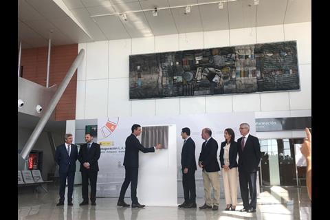 Spain's acting Prime Minister Pedro Sánchez unveiled a commemorative plaque at Antequera Santa Ana station